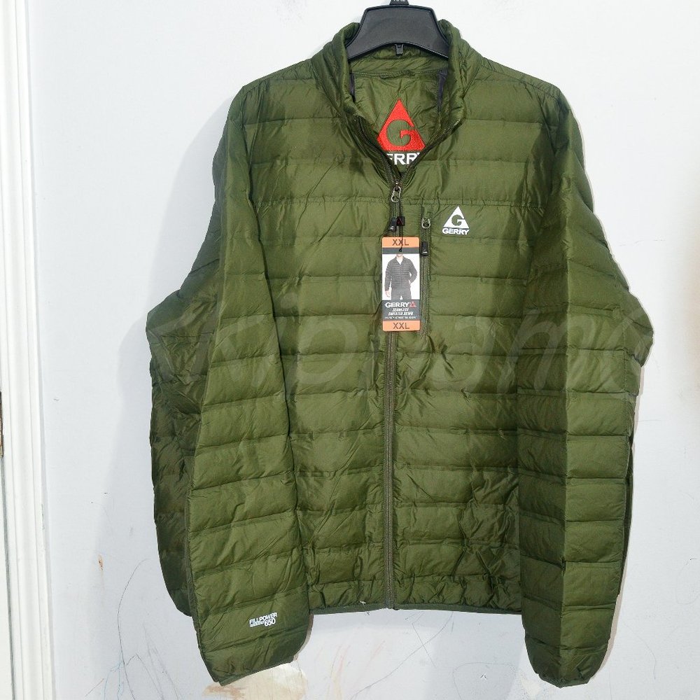 NWT Gerry Men's Sweater Down Jacket in green - Picture 1 of 6